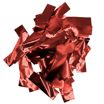 Metallic Confetti - Red, confetti / streamer effect