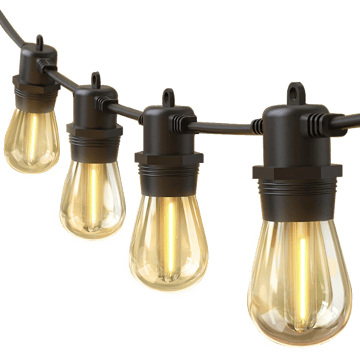 Festoon, IP-rated festoon string light