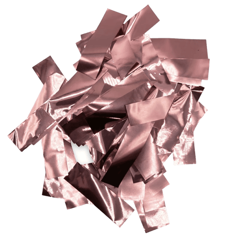 Metallic Confetti - Rose Gold, confetti / streamer effect