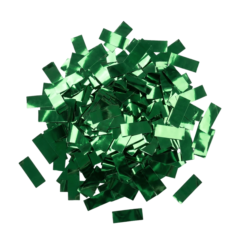 Metallic Confetti - Green, confetti / streamer effect