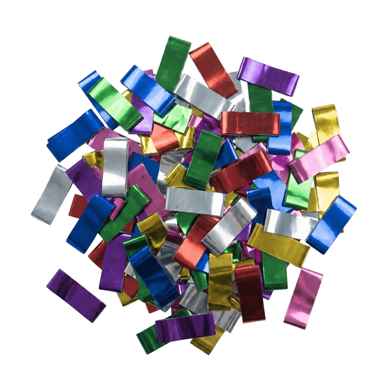 Metallic Confetti - Multicolour, confetti / streamer effect