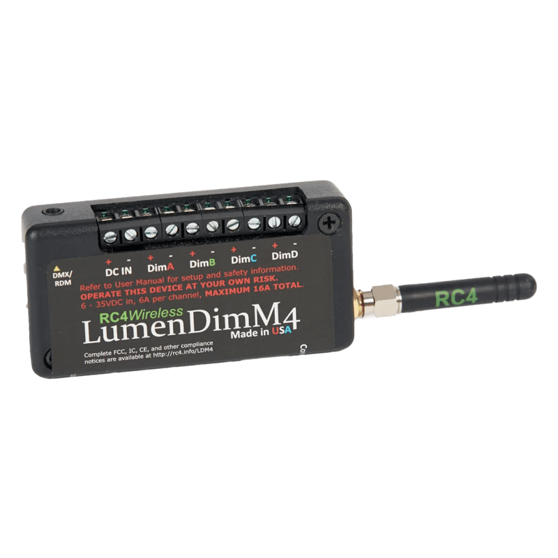 RC4 Wireless 4DimM4, wireless DMX transceiver
