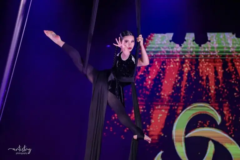 Our favourite shot from Bella’s 2nd place routine at @bendtheair nationals last week @artistry.photography__